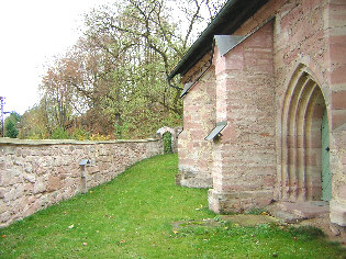 standort innenseite kirchhofmauer nord 