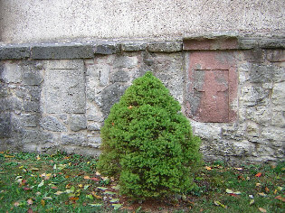 standort innenseite kirchhofmauer